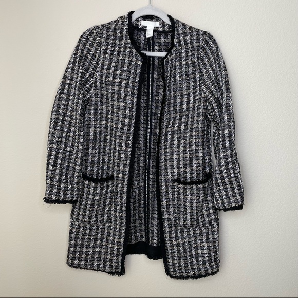 H&M Jackets & Coats Hm Tweed Jacket Size 6 Poshmark